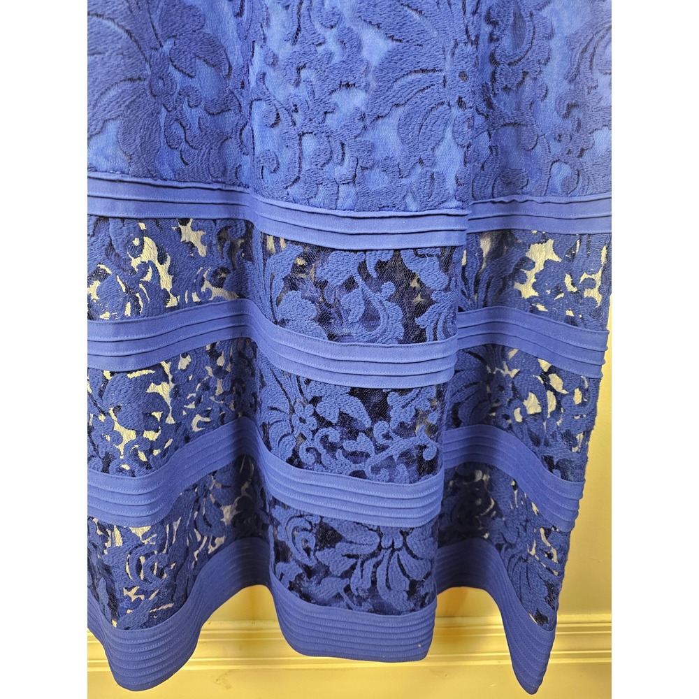 Tadashi Shoji Womens‎ Royal Blue Blouson Gown 0 - Picture 4 of 7